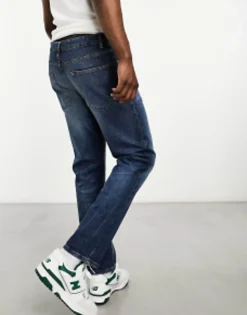 Design Stretch Slim Jeans In Vintage Dark Wash