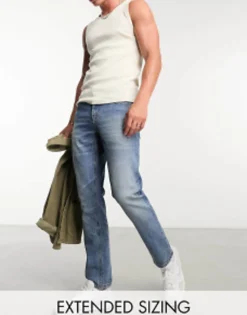 Design Stretch Slim Jeans In Vintage Light Wash
