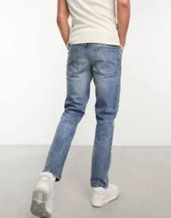 Design Stretch Slim Jeans In Vintage Light Wash