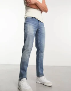 Design Stretch Slim Jeans In Vintage Light Wash