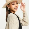 Design Structured Fedora With Size Adjuster In Stone