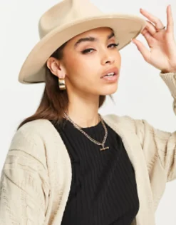 Design Structured Fedora With Size Adjuster In Stone