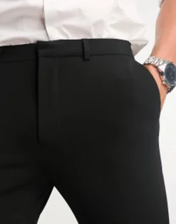 Design Super Skinny Smart Trouser Pack In Black & Grey