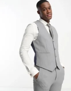 Design Super Skinny Suit In Grey