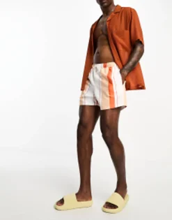 Design Swim Shorts In Short Length In Stripe