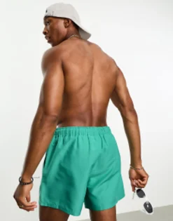 Design Swim Shorts In Short Length In Turquoise
