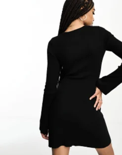 Design Tall Fit And Flare Mini Dress In