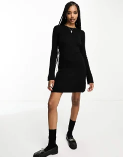 Design Tall Fit And Flare Mini Dress In