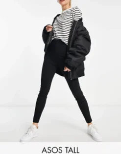 Design Tall High Waist Trousers Skinny Fit In
