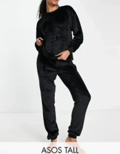 Design Tall Lounge Super Soft Fleece Sweat & Jogger Set In