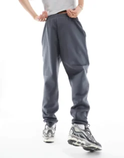 Design Tapered Heavyweight Joggers In Washed Black