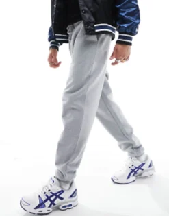 Design Tapered Heavyweight Joggers In Grey