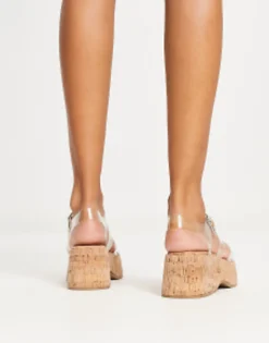 Design Terra Fisherman Flatform Sandals In Clear
