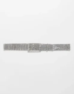 Design Waist And Hip Embellished Crystal Belt