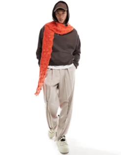 Design Warped Scarf In Warm Knit