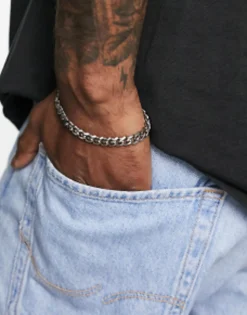 Design Waterproof Stainless Steel Chain Bracelet In Tone