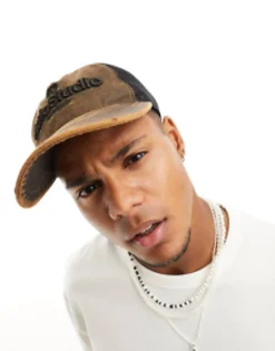 Design Waxed Trucker Cap In Washed