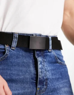 Design Webbing Belt With Matte Buckle In