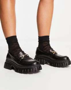 Design Wide Fit Magnus Chunky Loafers In