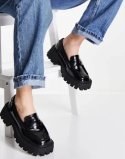 Design Wide Fit Mulled Chunky Loafer In
