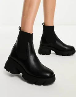 Design Wide Fit Reed Chunky Chelsea Boots In