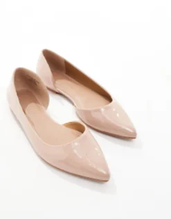 Design Wide Fit Virtue D'Orsay Pointed Ballet Flats In