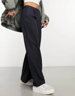 Design Wide Leg Dad Trouser In