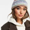 Design Wool Mix Chunky Mix Knit Beanie In