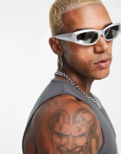 Design Wrap Around Racers Sunglasses In