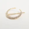 Designb London Crescent Hair Clip With Rhinestones In