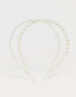 Designb London Double Row Headband In