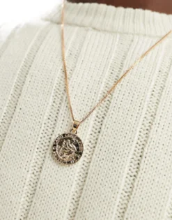 Faded Future St Christopher Coin Pendant In