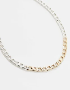 Faded Future Two Tone Antique Chain Necklace In