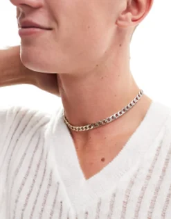 Faded Future Two Tone Antique Chain Necklace In