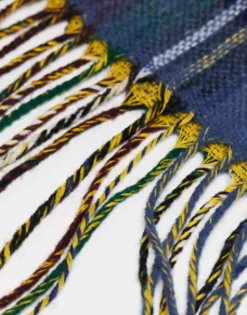 Fred Perry Oversized Branded Check Scarf In