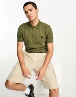 Fred Perry Plain Polo Shirt In Uniform