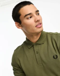 Fred Perry Plain Polo Shirt In Uniform