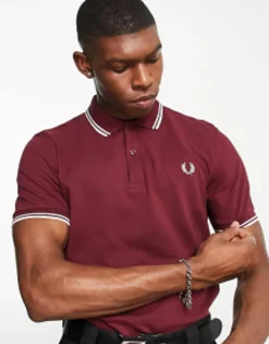 Fred Perry Twin Tipped Logo Polo In