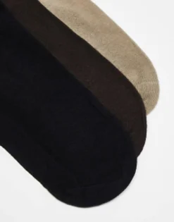 Gant 3 Pack Socks With Logo In Brown, Tan
