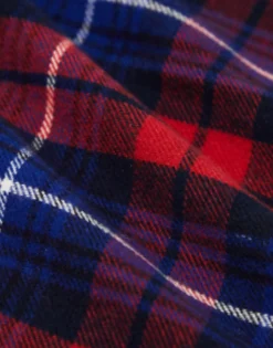 Gant Wool Scarf In Red Check With Shield Logo