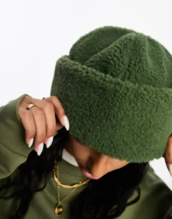 Glamorous Borg Turnup Beanie In
