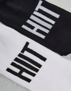 Hiit Crew Socks 2 Pack In Multi