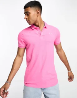 Hollister Icon Logo Pique Polo In