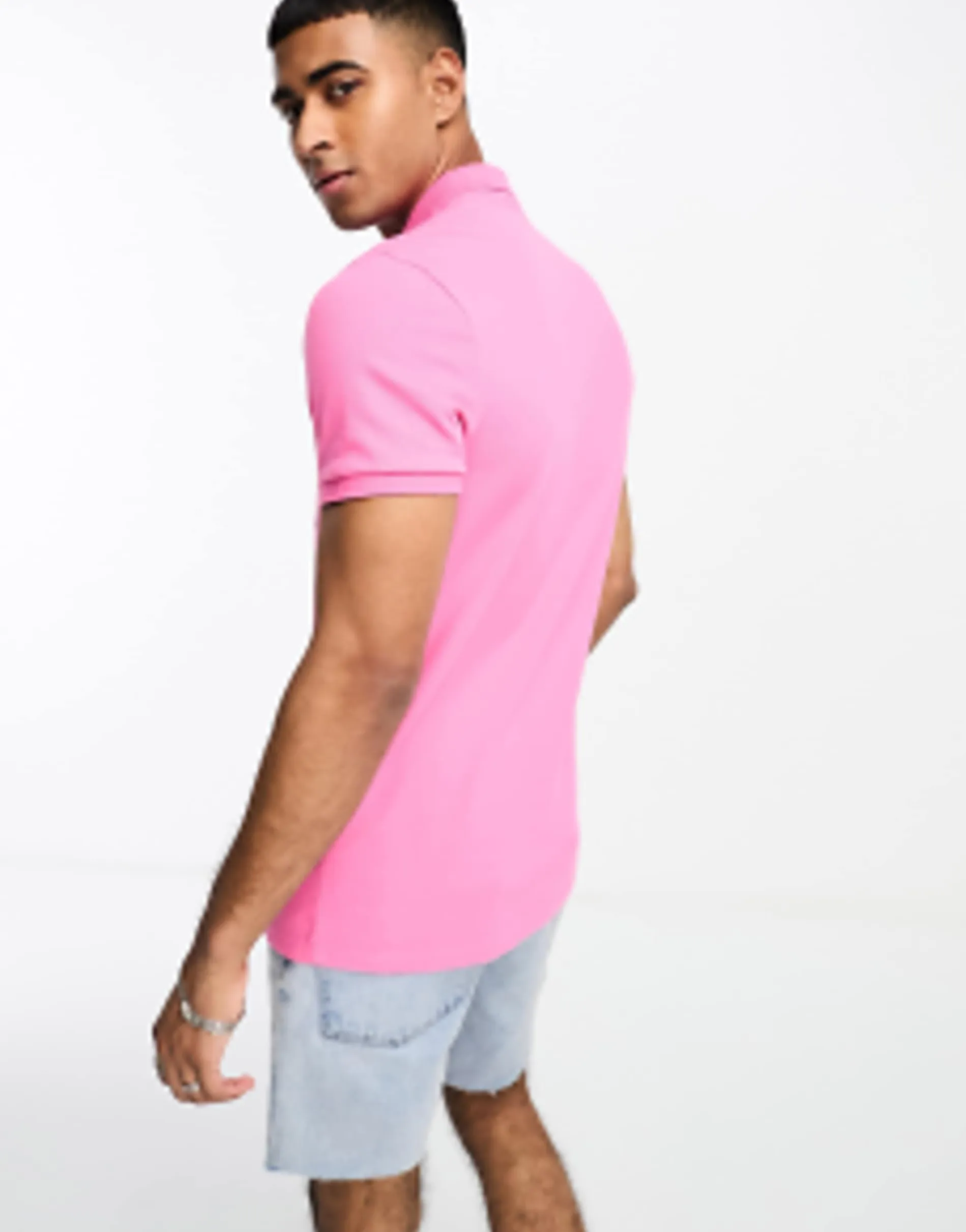 Hollister Icon Logo Pique Polo In