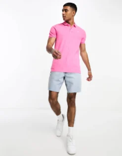 Hollister Icon Logo Pique Polo In