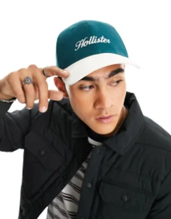Hollister Logo Snapback Baseball Cap In