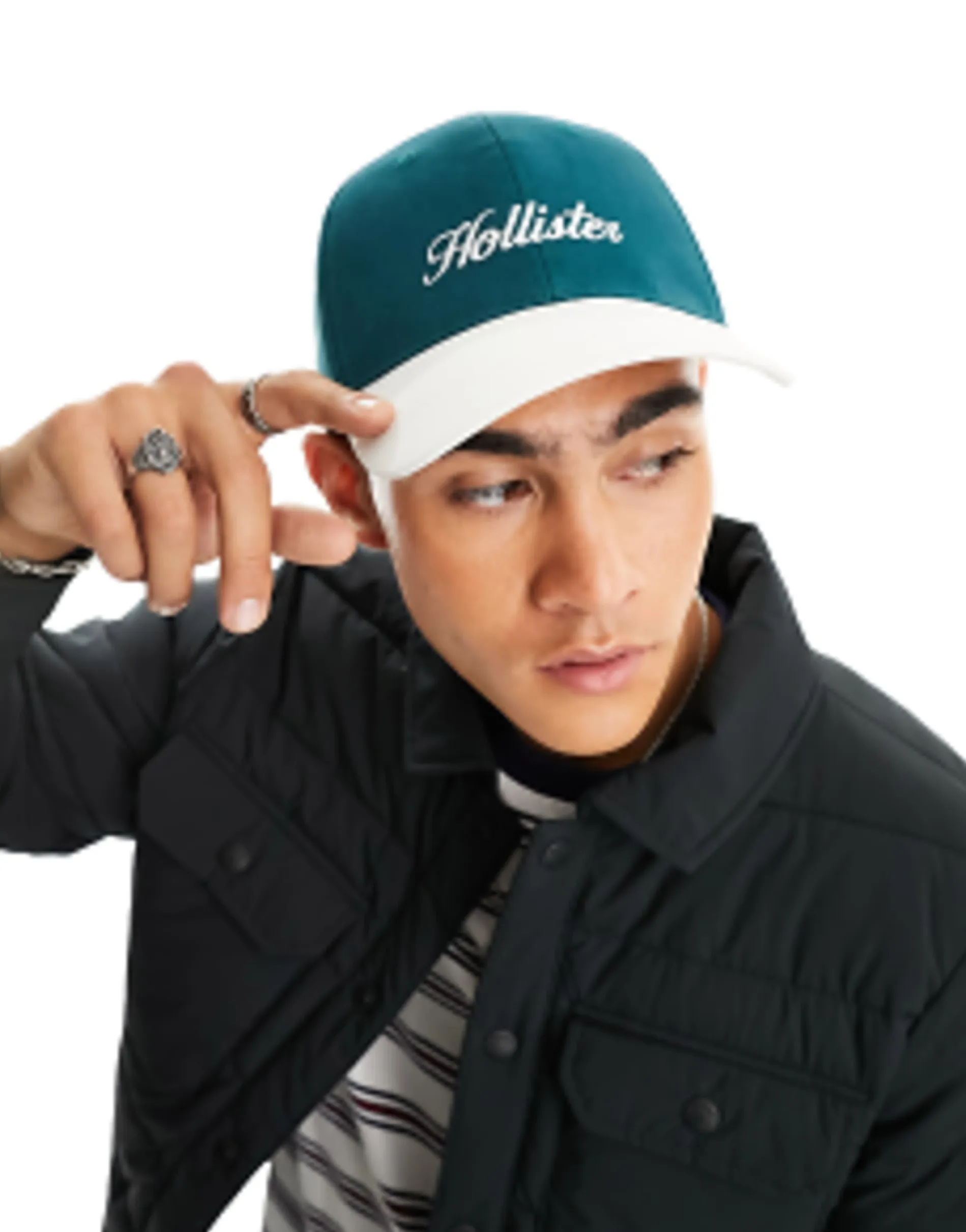 Hollister Logo Snapback Baseball Cap In