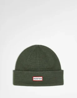 Hunter Beanie With Tab Logo In