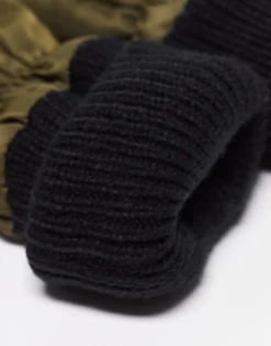 Hunter Quilted Logo Mitten Gloves In