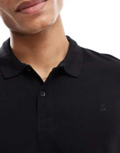 Jack & Jones Essentials Slim Fit Pique Logo Polo In